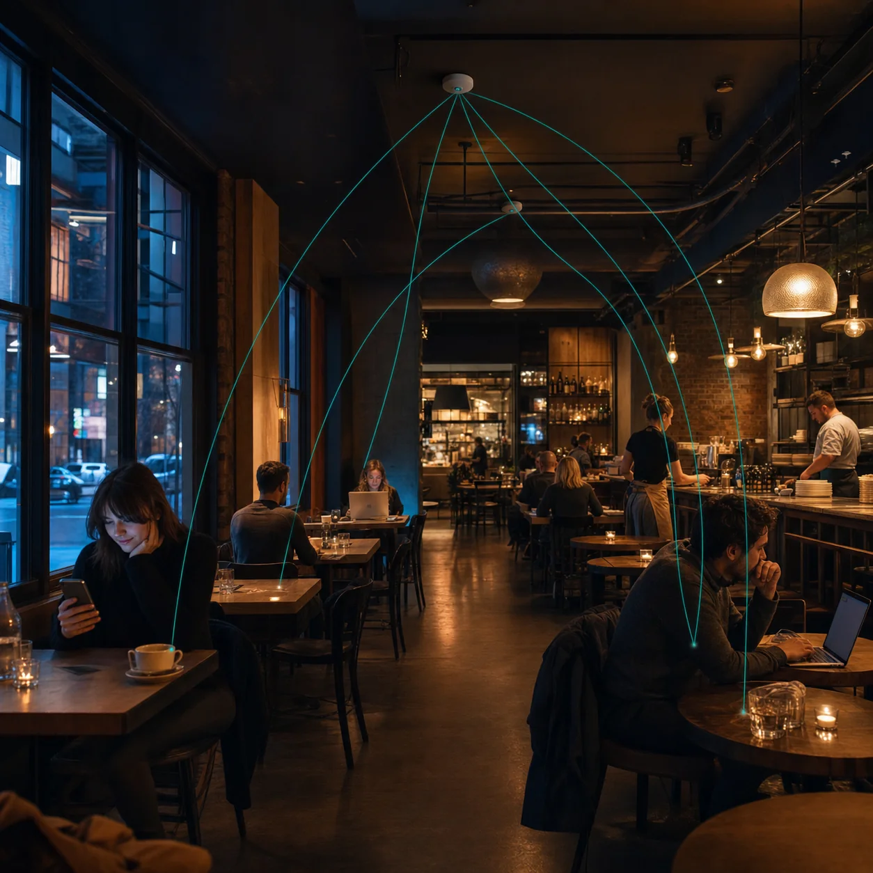 Aperçu du portail captif café